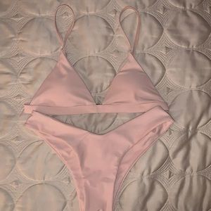 Zaful Baby Pink Bikini